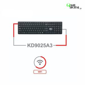 کیبرد بی سیم اسکای مدل KD9025A3 | کیبرد بی‌سیم با کلیدهای نرم و طراحی فشرده