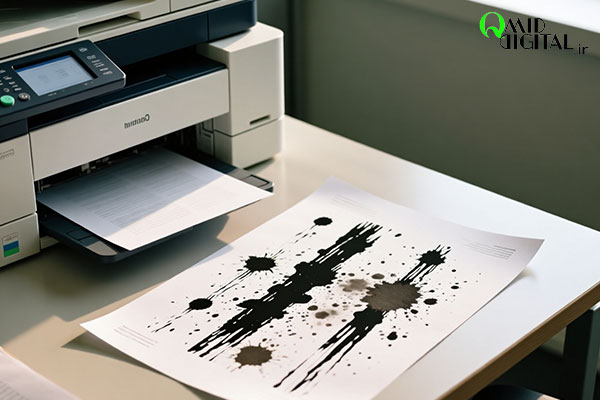 علت خطوط و لکه‌های سیاه روی کاغذ چاپ شده چیست؟